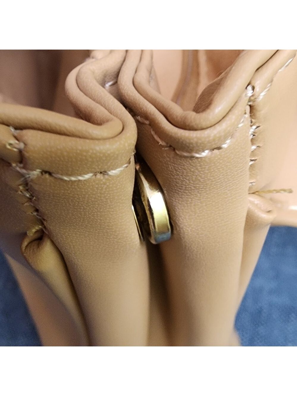 H by Halston Tan Handbag Satchel - Picture 8 of 11